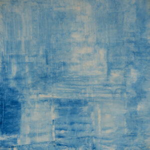 limited edition blue 01 oil on mylar panel mounted by Elena Zolotnitsky