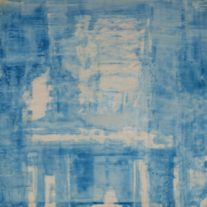 limited edition blue oil on mylar panel mounted by Elena Zolotnitsky