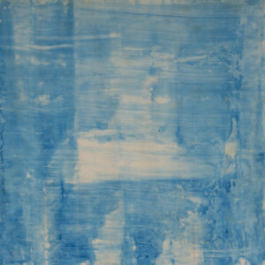 limited edition blue oil on mylar panel mounted by Elena Zolotnitsky