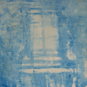 limited edition blue oil on mylar panel mounted by Elena Zolotnitsky