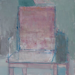 Pretty Pink from the Extinct Series. Original oil on mylar by artist, Elena Zolotnitsky
