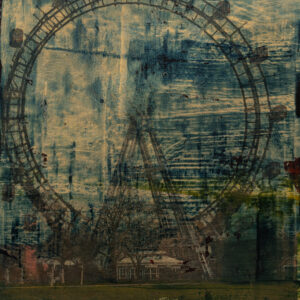 E+R Collection by Elena Zolotnitsky Photo print on gold leaf hand painted