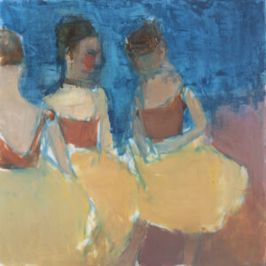 Channelling Degas by Elena Zolotnitsky oil painting on mylar
